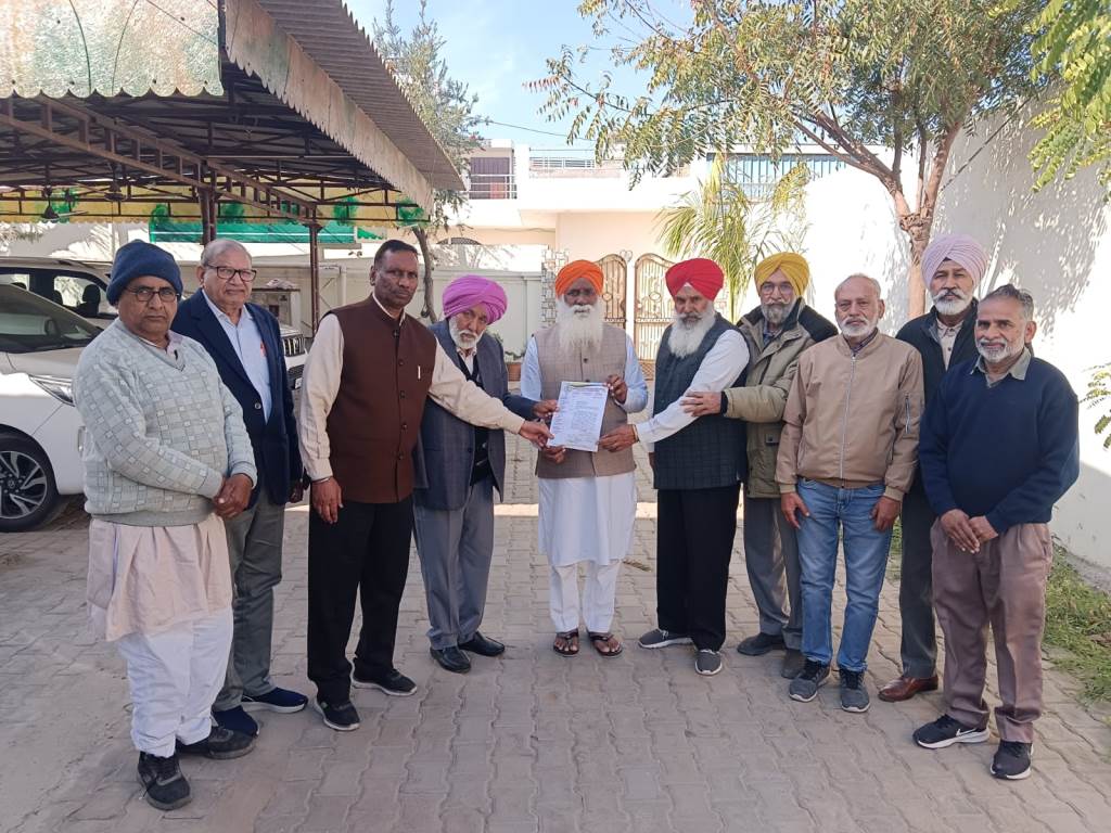 MLA Jarnail Singh announces Rs 20 lakh for the construction of a Senior Citizens Home